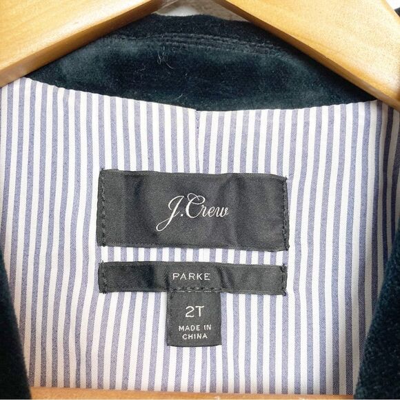 J Crew Velvet Parke Blazer Size 2T Black - Picture 4 of 6